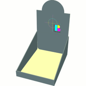 Thekendisplay mit backcard