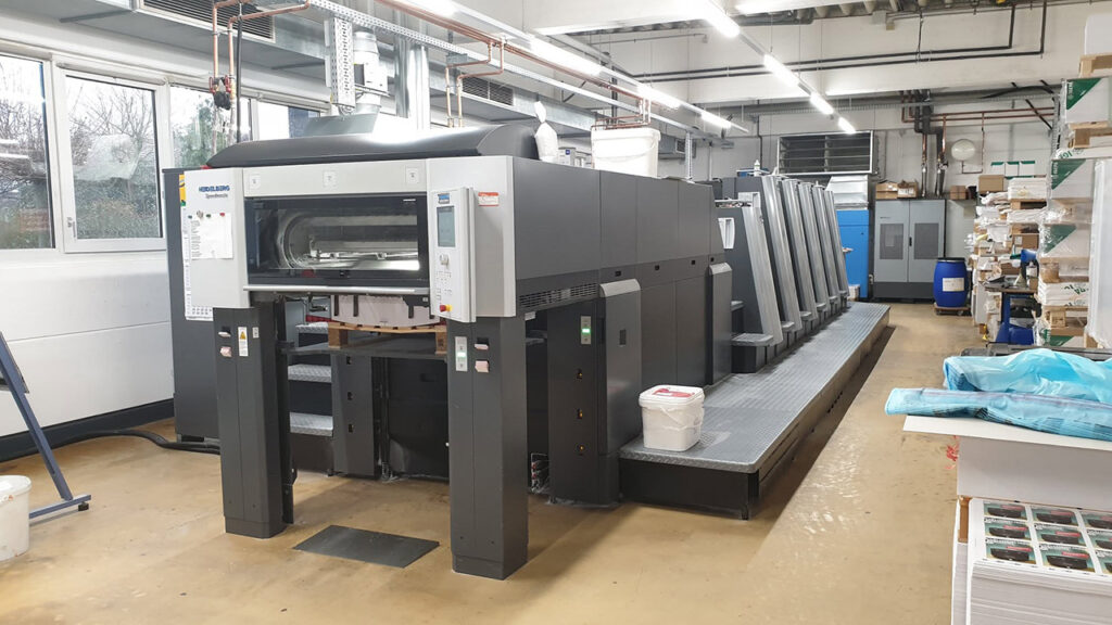Halbformat-Offset-Druckmaschine Heidelberg Speedmaster XL 75-5 LX